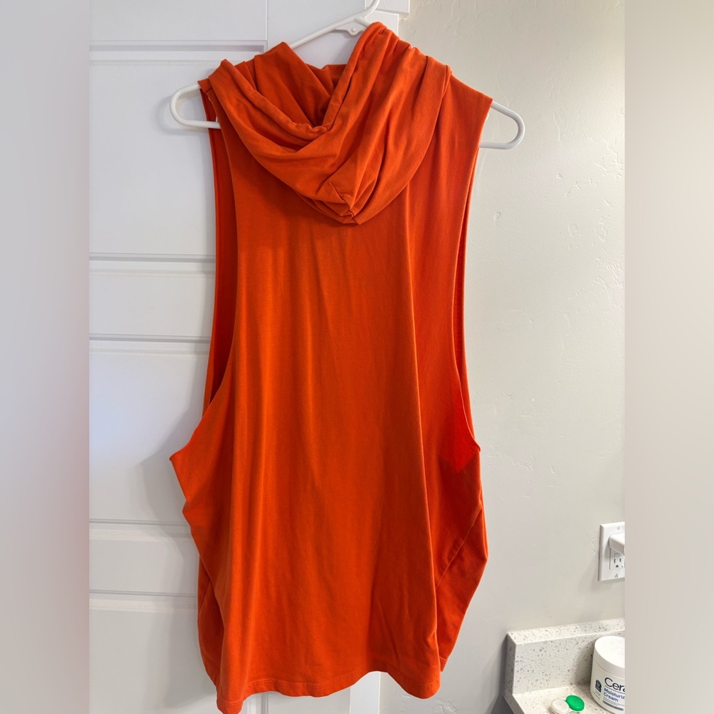 Under Armour Orange Sleeveless Hoodie Tank Top - Picture 2 of 7